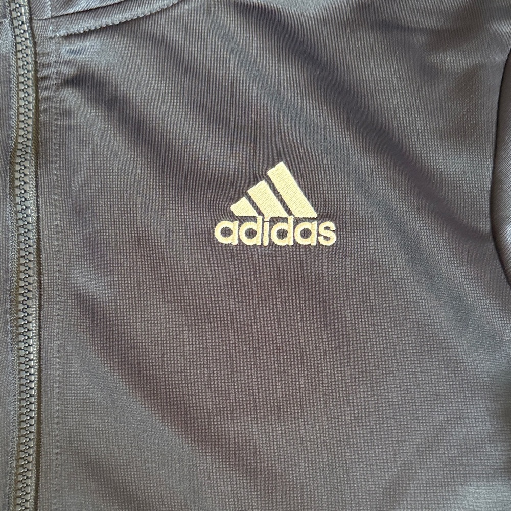 adidas Navy Blue Kids full zip track jacket - Picture 3 of 7